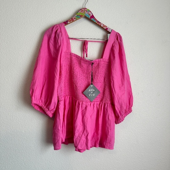 NWT Ava & Viv pink top size XXL // 3345 - Picture 1 of 3
